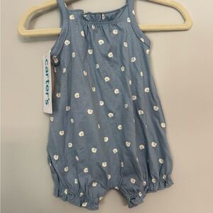 Carter's Blue and White Polka Dot One Piece